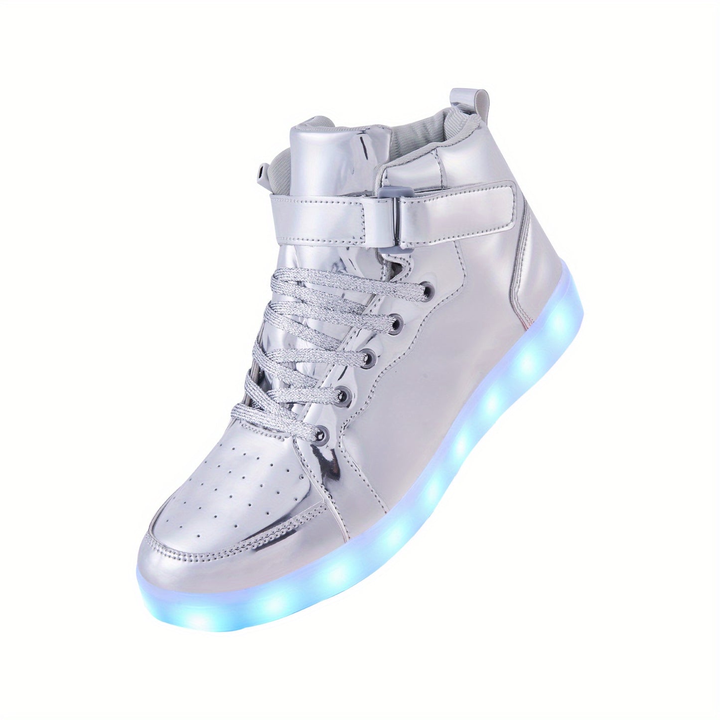 Trendy Led Light Up HighTop Sneakers, USB Charging