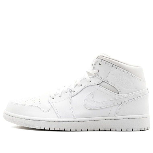 Air Jordan 1 Retro Mid 'White'  554724-110 Iconic Trainers