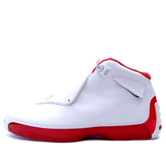 Air Jordan 18 OG 'White Varsity Red'  305869-161 Iconic Trainers